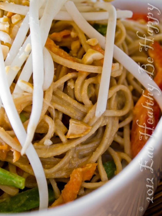 Soba Noodles with Peanut Sauce | Eat Healthy Be Happy